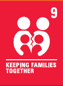 Image shows the United Nations rights of the child number 9 keeping families together