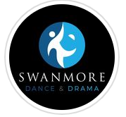 Image shows the Swanmore Performance logo - a combination of the dance and drama logos