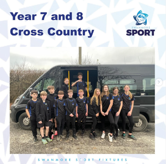 Image shows Year 7 and year 8 cross country teams