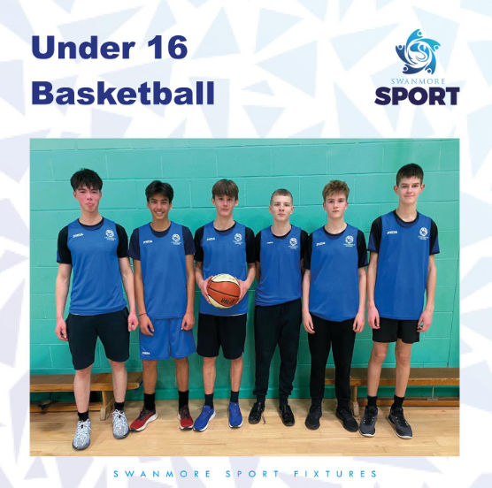 Image shows members of the under 16 basketball team at Westgate School